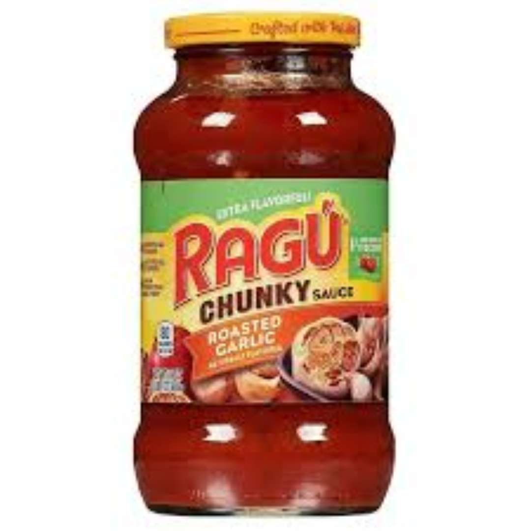 RAGU CHUNKY ROASTED GARLIC 680G